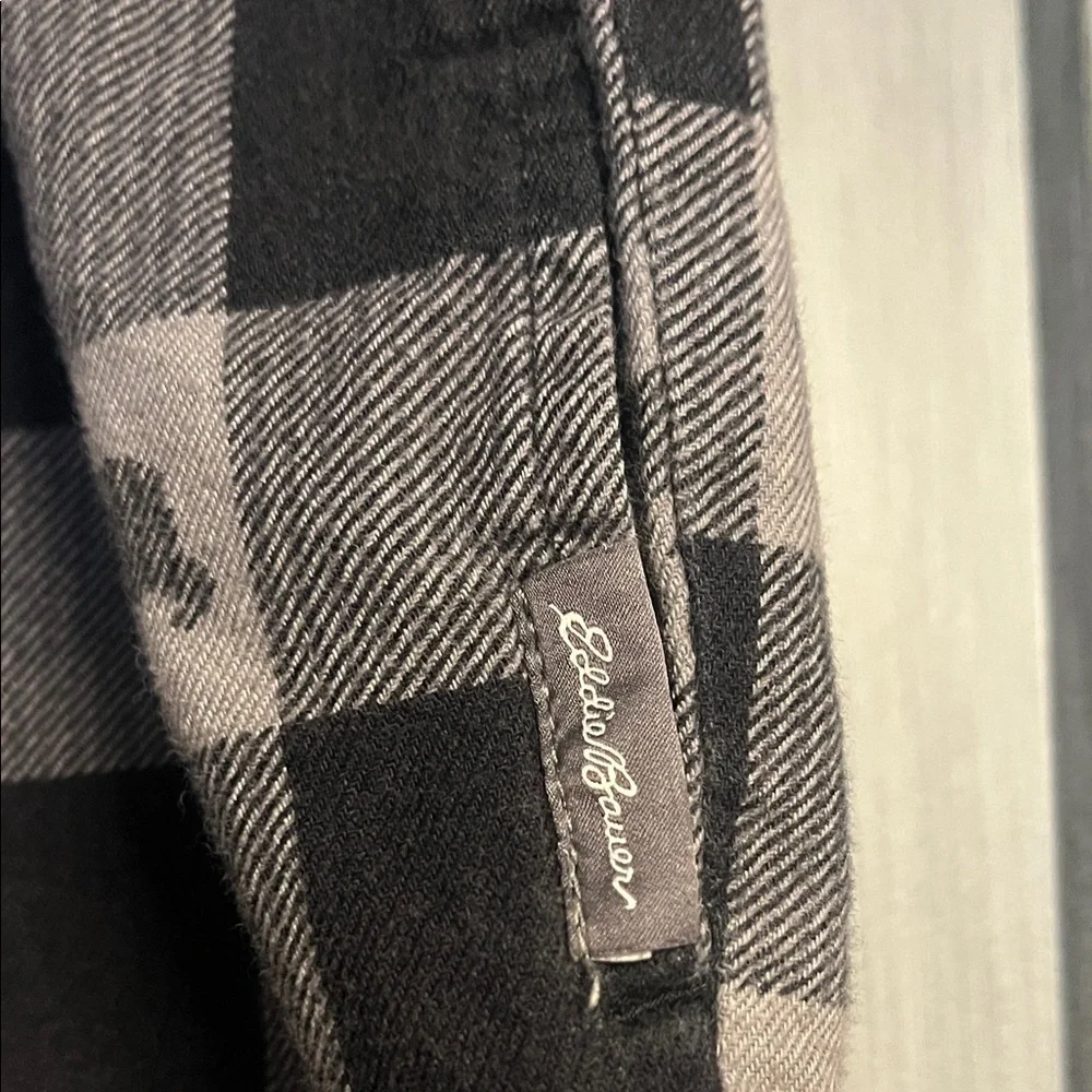 Eddie Bauer Black and Gray Bear Pattern PJ Pants